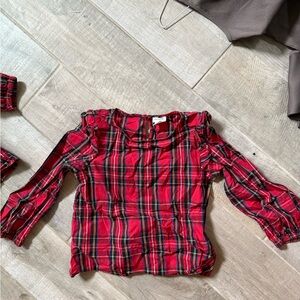 Crewcuts Red Plaid Kids Blouse